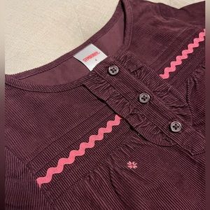 Gymboree girls size 4 corduroy swing top